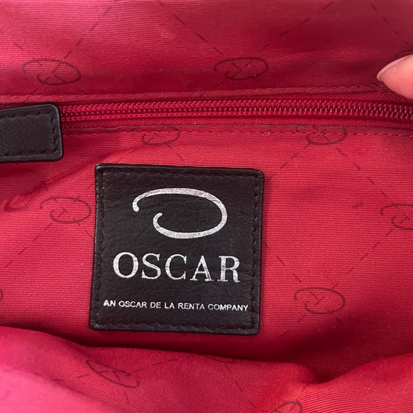 Oscar de la Renta black clutch - Picture 2 of 4